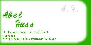 abel huss business card